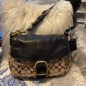 Coach Signature Bleeker Large Flap Bag